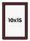 Photo Size Shadow Box 1.5" Depth Brown Picture Frame - UV Acrylic, Backing, Hanging Hardware